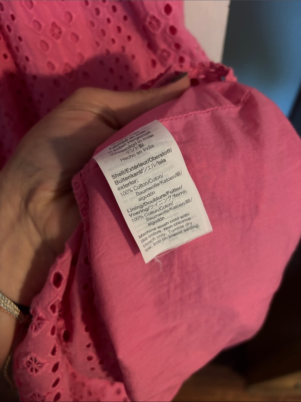 Eyelet Midi Dress in Pink by J. Crew - Picture 3 of 4